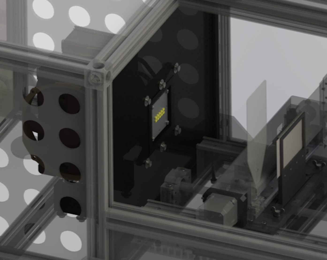 Wavechrome apparatus 3D render - detailed view