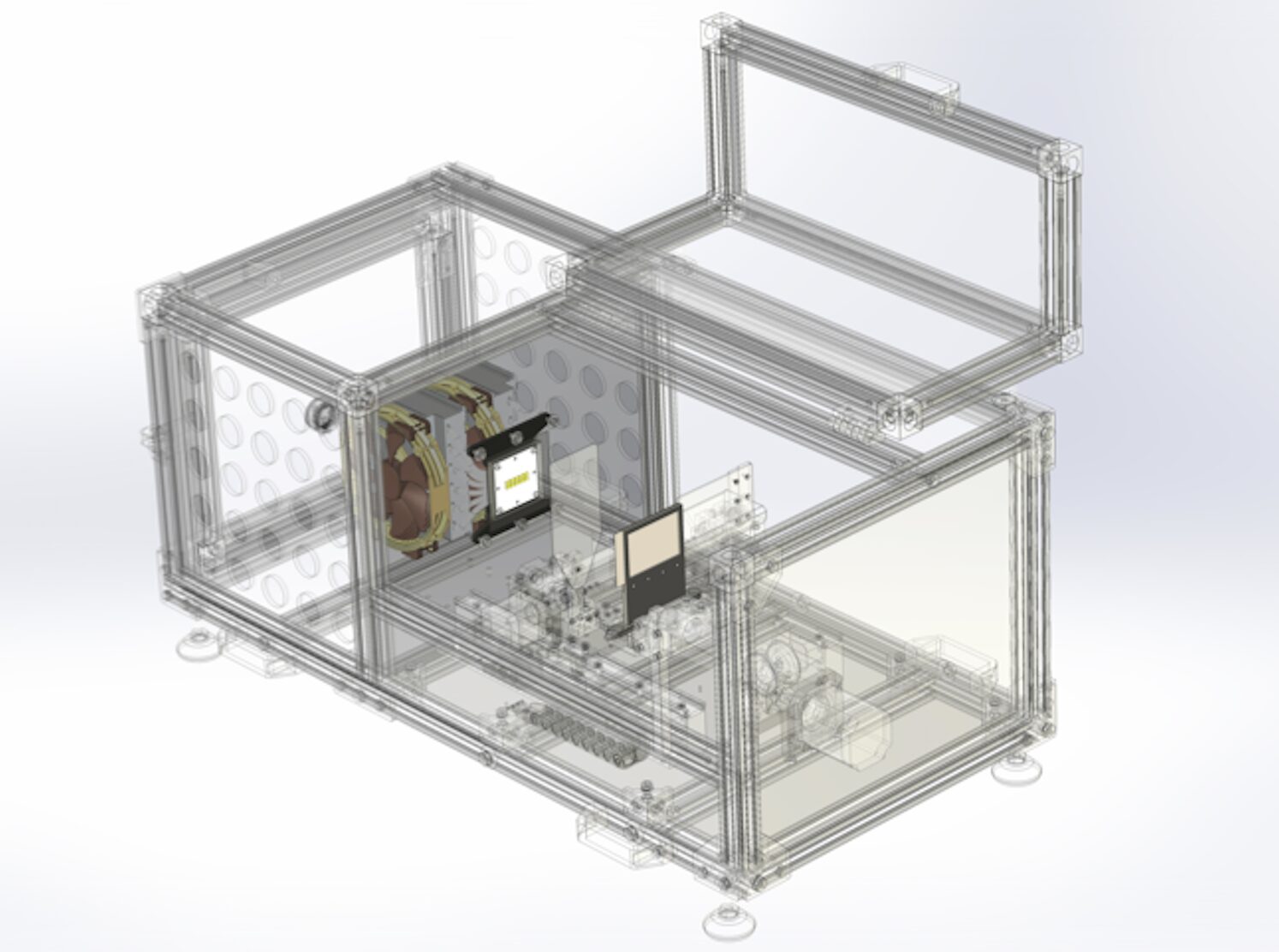 Wavechrome apparatus 3D render - perspective view