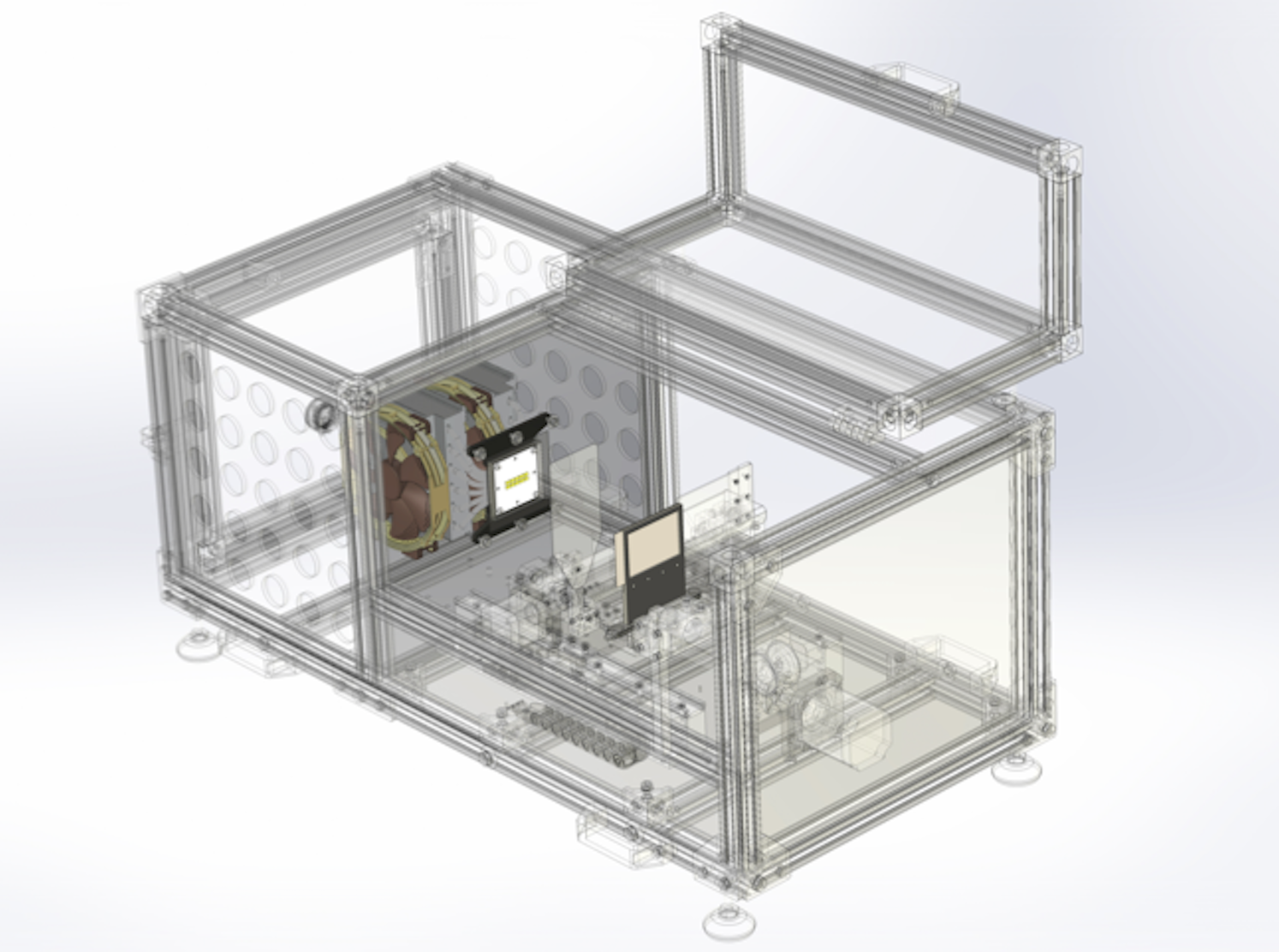 Wavechrome apparatus 3D render - perspective view